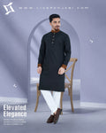 Royal Premium Quality Embroidery Panjabi – Black