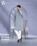 Royal Premium Quality Embroidery Panjabi – Ash